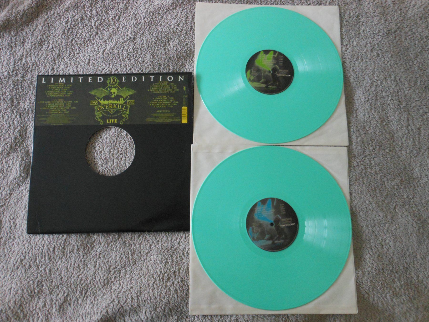 Dischi in vinile: Overkill – Wrecking Your Neck (Live) – Usato da Liebefeld venduto da type013