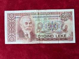 ALBANIA - 200 Leke  1992 - ISMAIL QEMALI - Sehr Schön/TTB