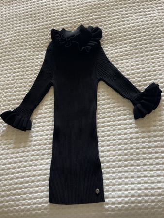 Très élégant Ted Baker pull noir côtelé, TXS