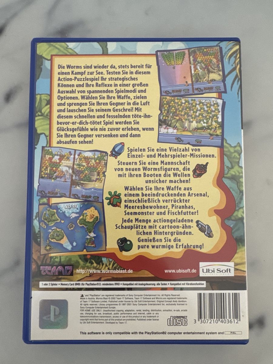 Giochi: PS2 - Worms Blast  – Usato da Wangen b. Olten venduto da na_wal 1