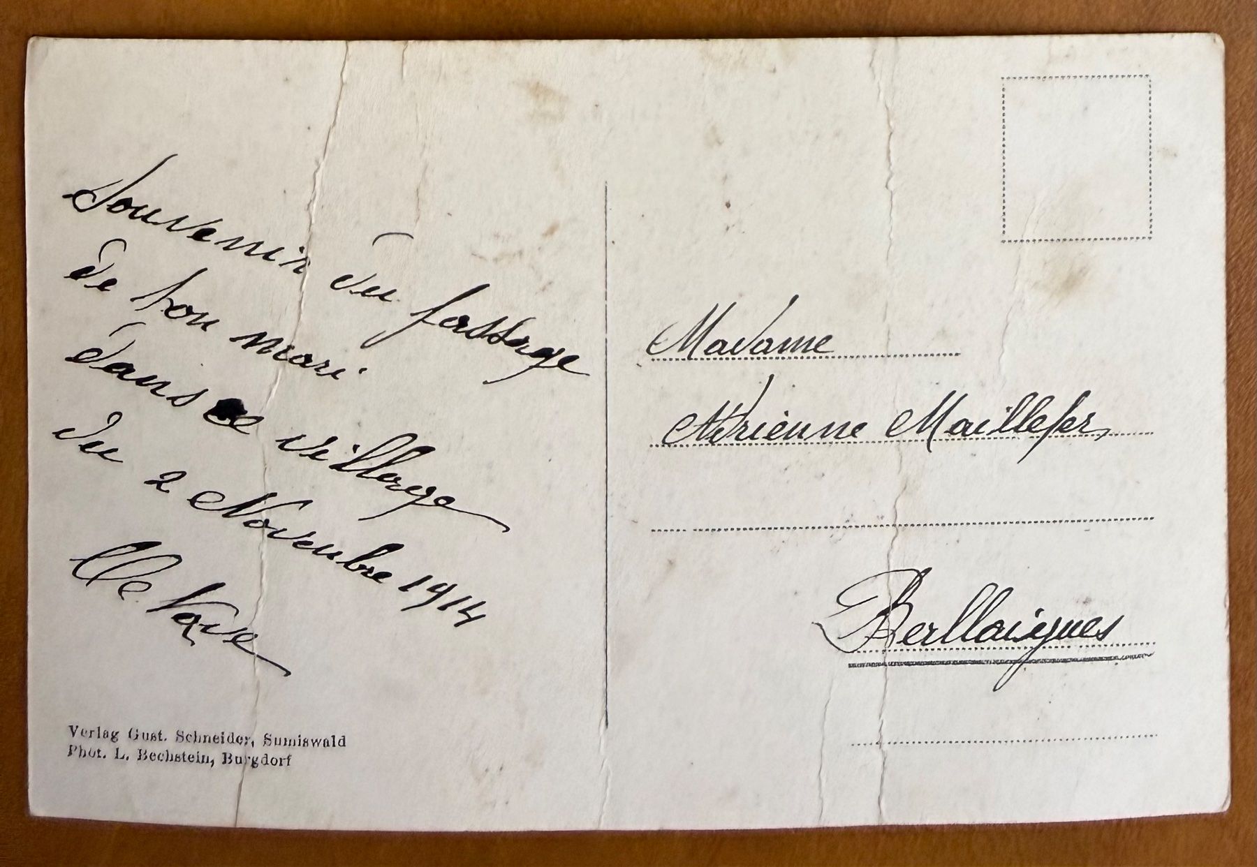 Cartoline postali: Sumiswald - Panorama 1914 – Usato da Lutry venduto da Ediego 1