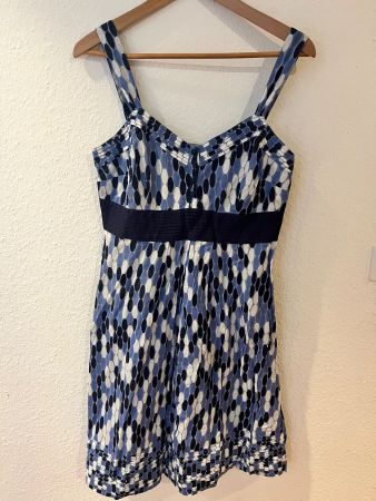 Monsoon blue ladies summer dress Size 12/40