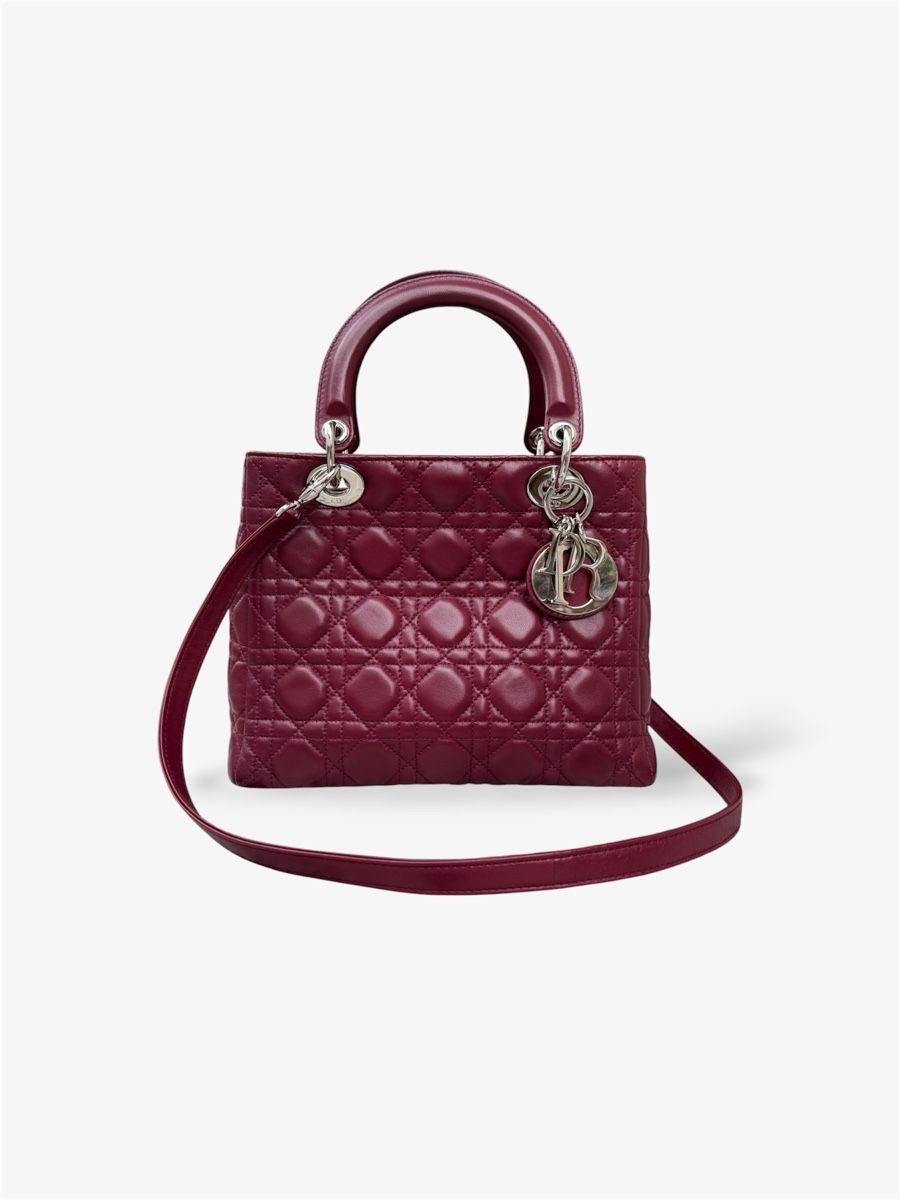 Dior Sacs femmes: Sac Lady Dior bordeaux médium  – D'occasion à Versoix par Monjolitresor