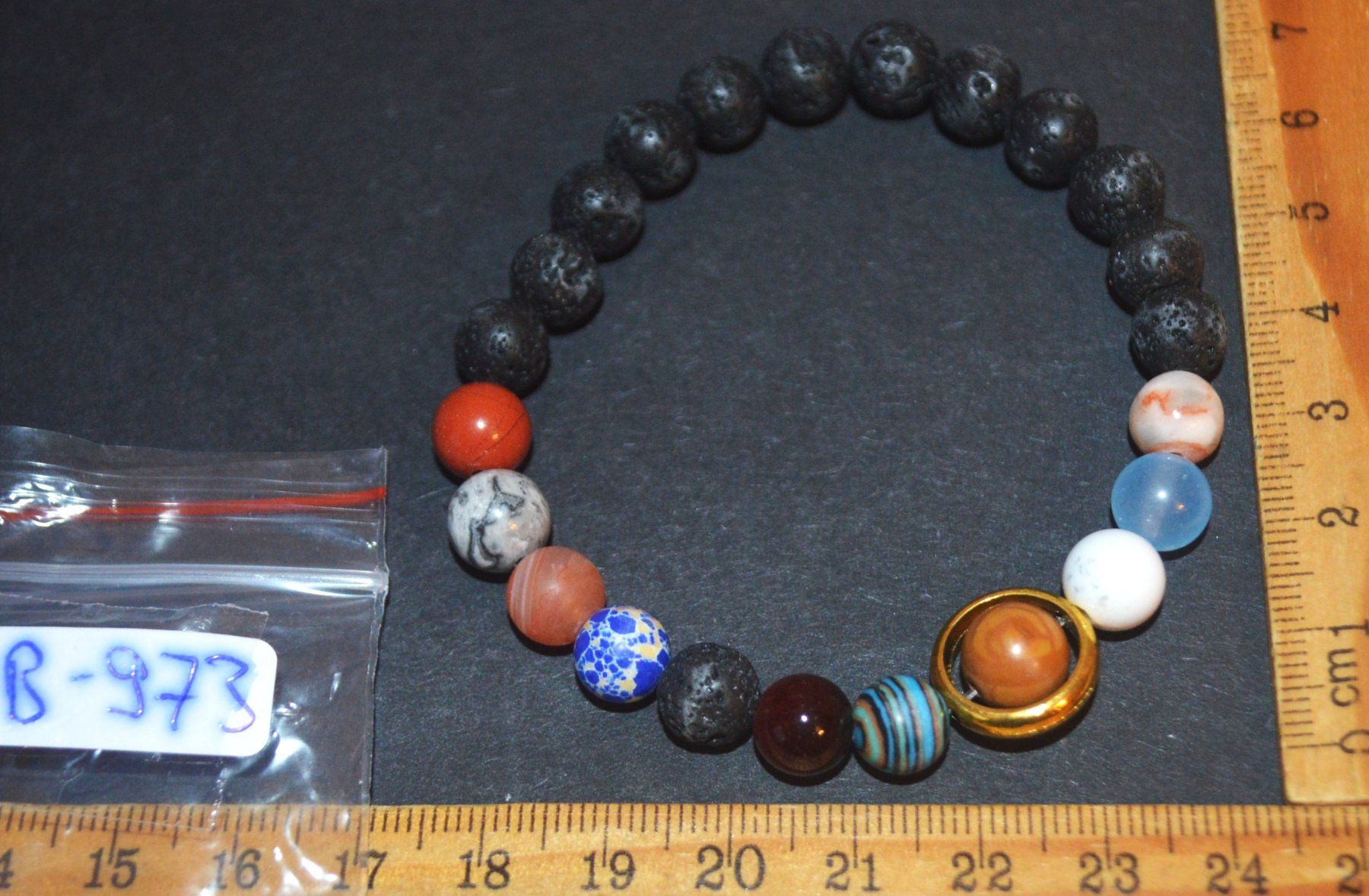 Bracciali & Braccialetti: Armband B-973 – Lava mit Galaxy 19cm elastisch – Nuovo e nell'imballaggio originale da Goldiwil (Thun) venduto da han_v5b7 7