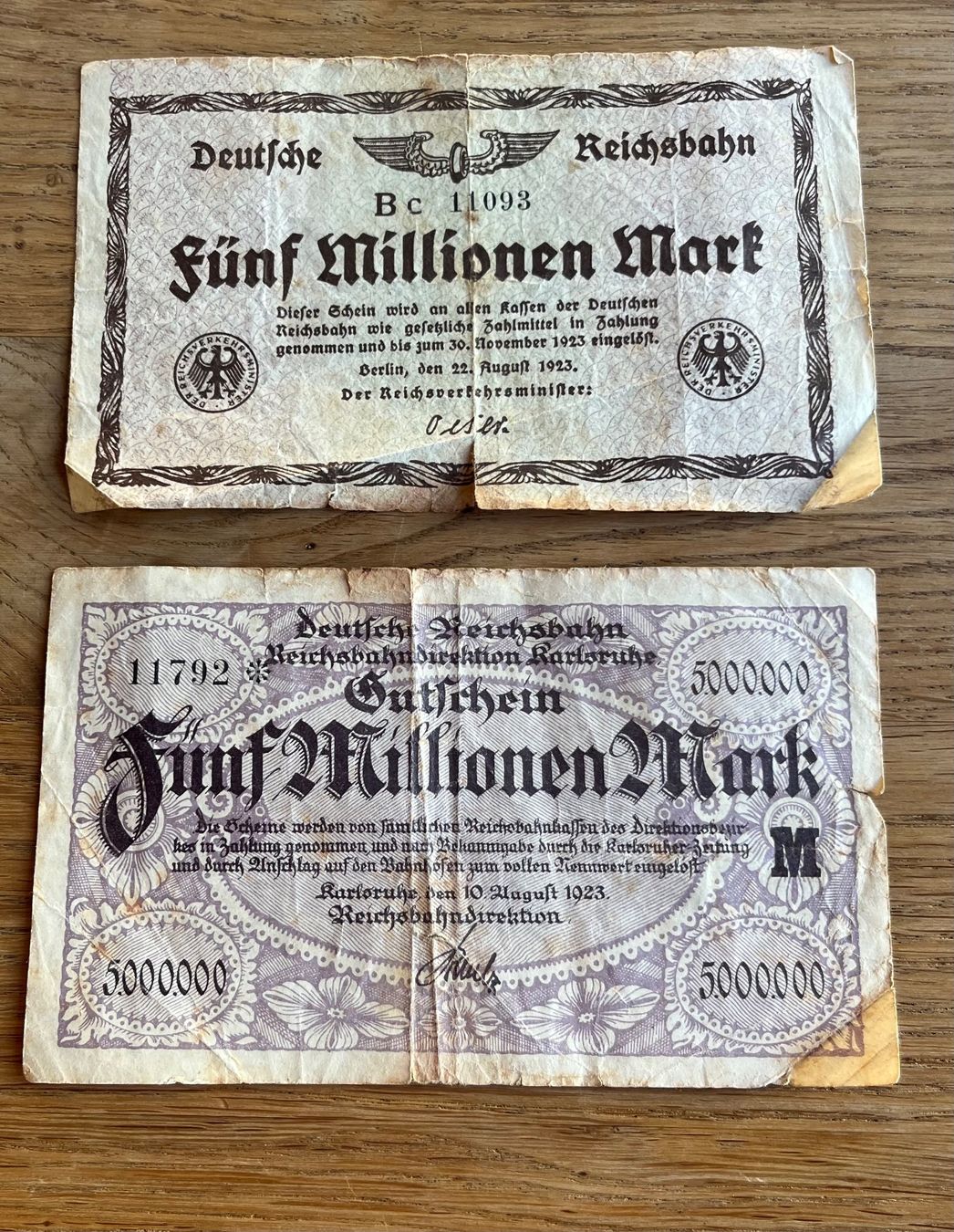 Banconote: Reichsbanknoten Sammlung – Usato da Steckborn venduto da C.Alexandropoulos 2