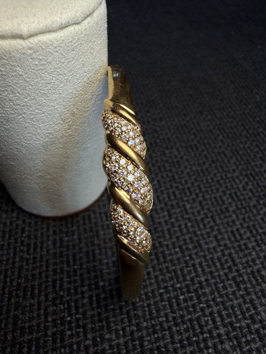 Armbänder & -reifen: Bracelet en Or 750 avec 63 Diamants – Gebraucht aus Courroux von Yiedot 3