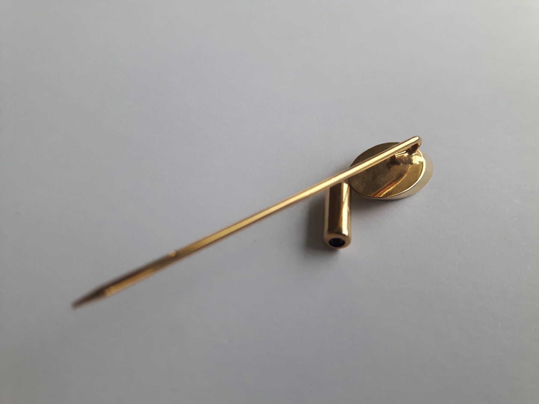 Cravatte: Antike goldene Krawattennadel mit Gravur "B" – Usato da Beckenried venduto da SylvkensWorld 6