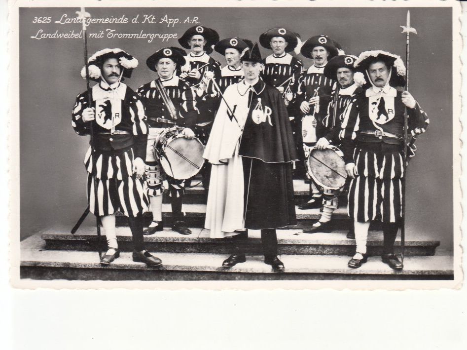 Cartoline postali: Appenzell AR Landsgemeinde ca. 1945 – Usato da Bürglen TG venduto da StampGraf