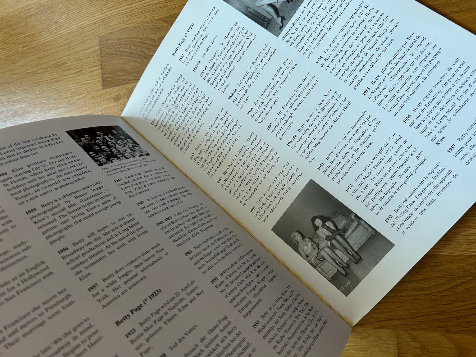 Bücher: Betty Page Queen of Pin-Up Fotobuch 1993 3 Sprachig D/E/FR – Gebraucht aus Greifensee von 315WDO 4
