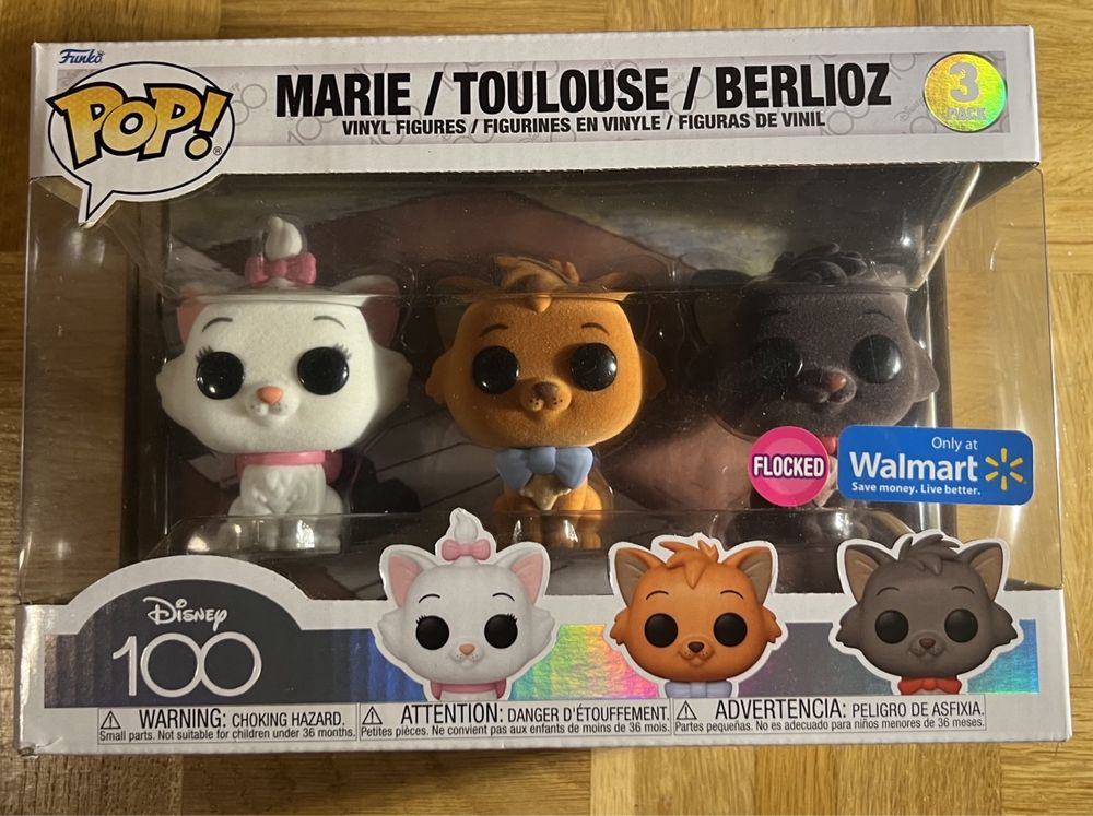 Figurines Pop Marie, Toulouse et Berlioz (Les Aristochats) pas cher