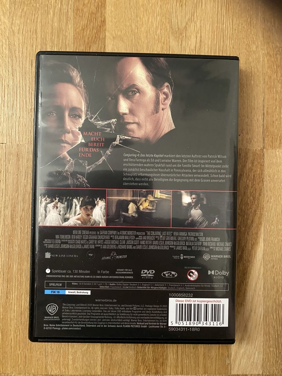 Tous les DVDs: DVD Conjuring 4 Das letzte Kapitel – Neuf (Voir description) à Aesch BL par 39QueenOFSales39 1