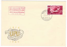 Lettre e Winterthur cachet S312 (cachet rare)