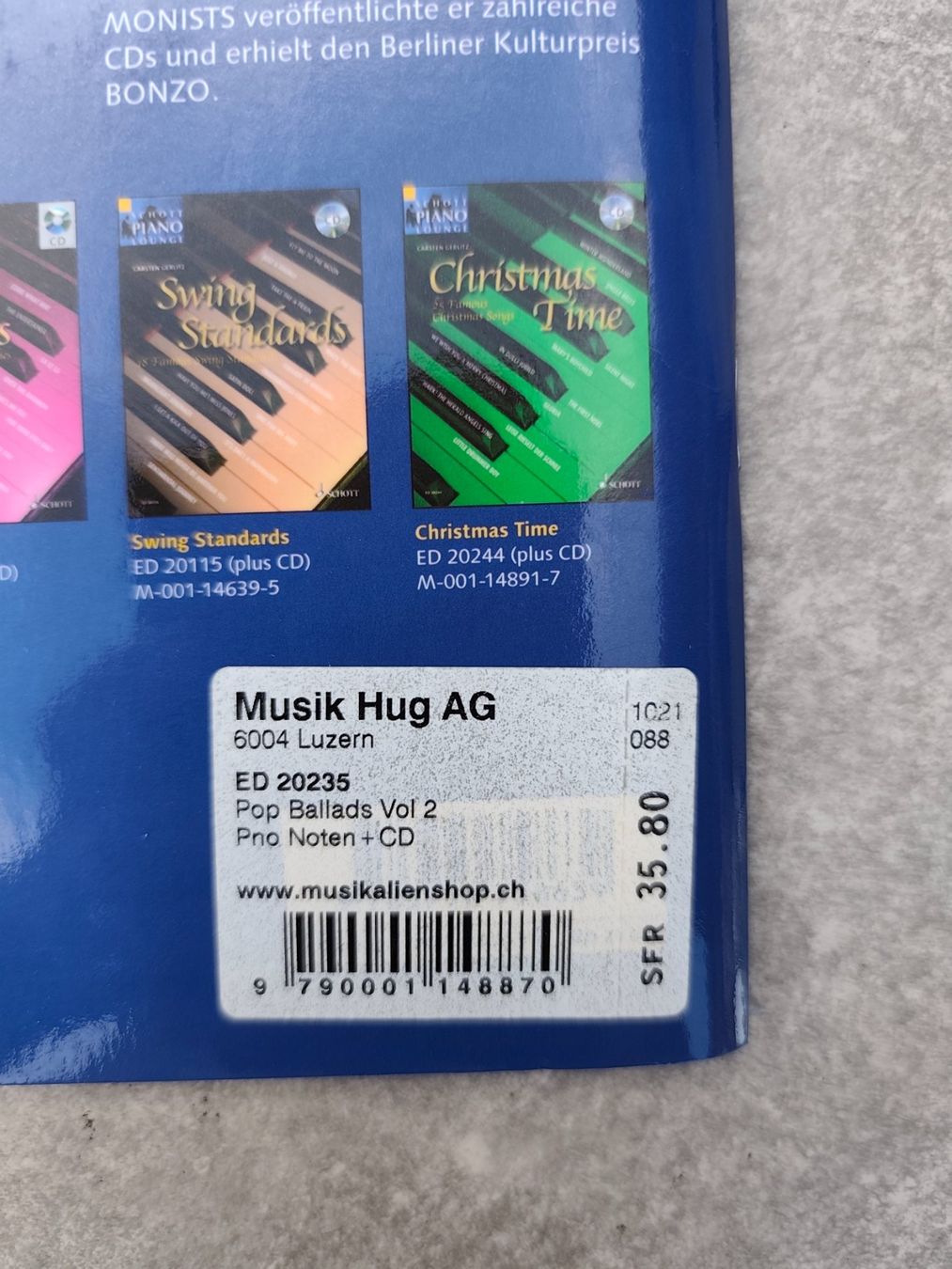 Libri: Notenbuch mit CD Pop Ballads 2 Carsten Gerlitz Schott – Nuovo (secondo la descrizione) da Eschenbach LU venduto da Orchi 3