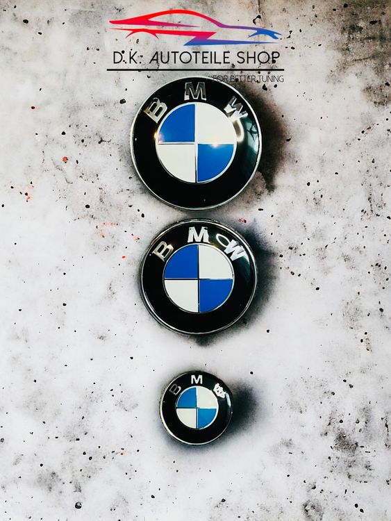 BMW Motorhaube Heckklappen Lenkrad Logo Emblem 82, 74, 45 mm (Neu und ...