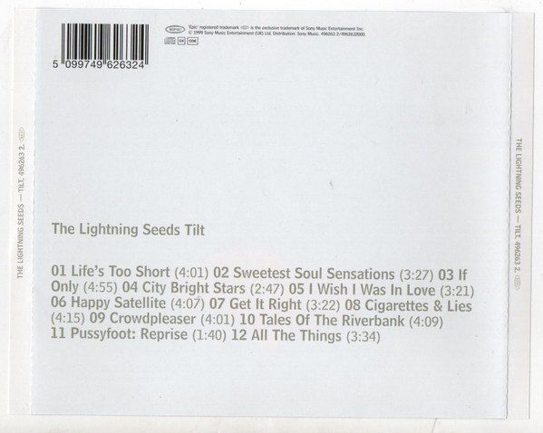 CD: CD The Lightning Seeds - Tilt – Usato da Möriken AG venduto da mineralia 1