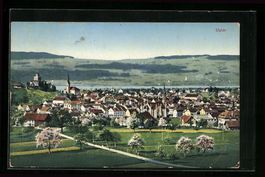 AK Uster, Ortsansicht aus der Vogelschau