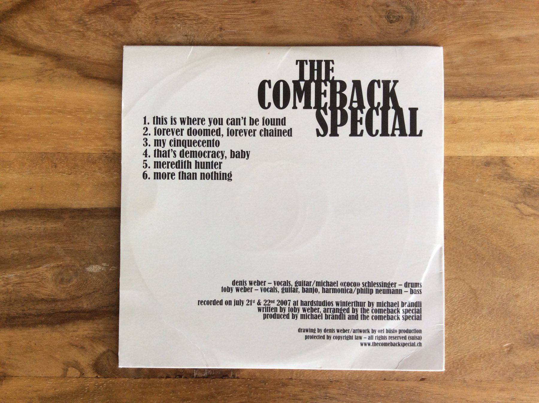 CD: CD The Comeback Special – Usato da Horgen venduto da flyingpenguin2000 1