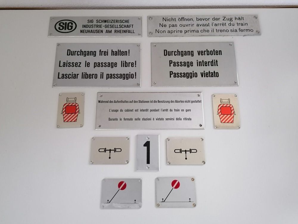 SBB Div. Metall-Schilder / Plaques CFF | Acheter Sur Ricardo