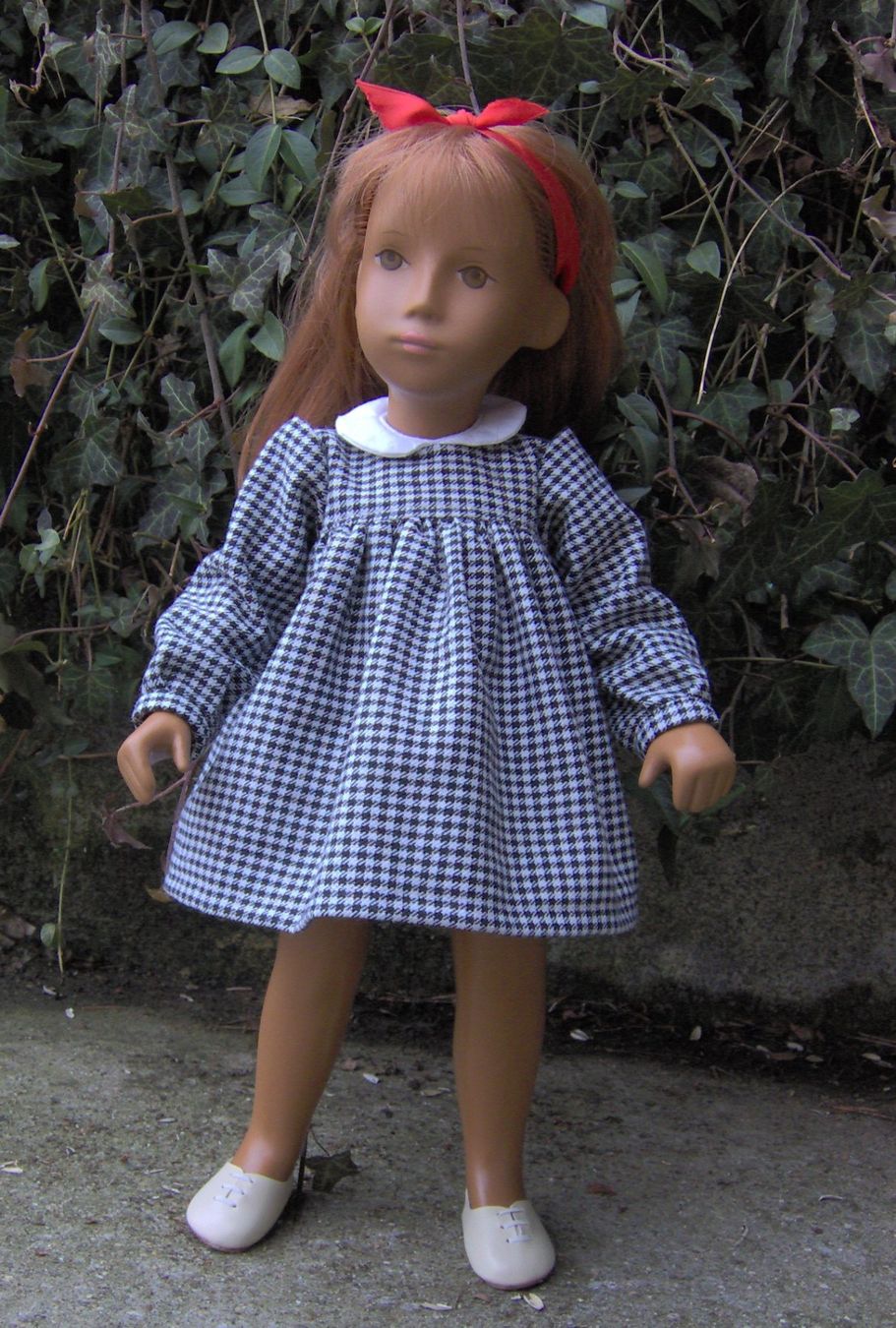 Bambole: SASHA CLASSIC-LINE Gingham Kleid – Nuovo e nell'imballaggio originale da Schüpfen venduto da ardiphne 2