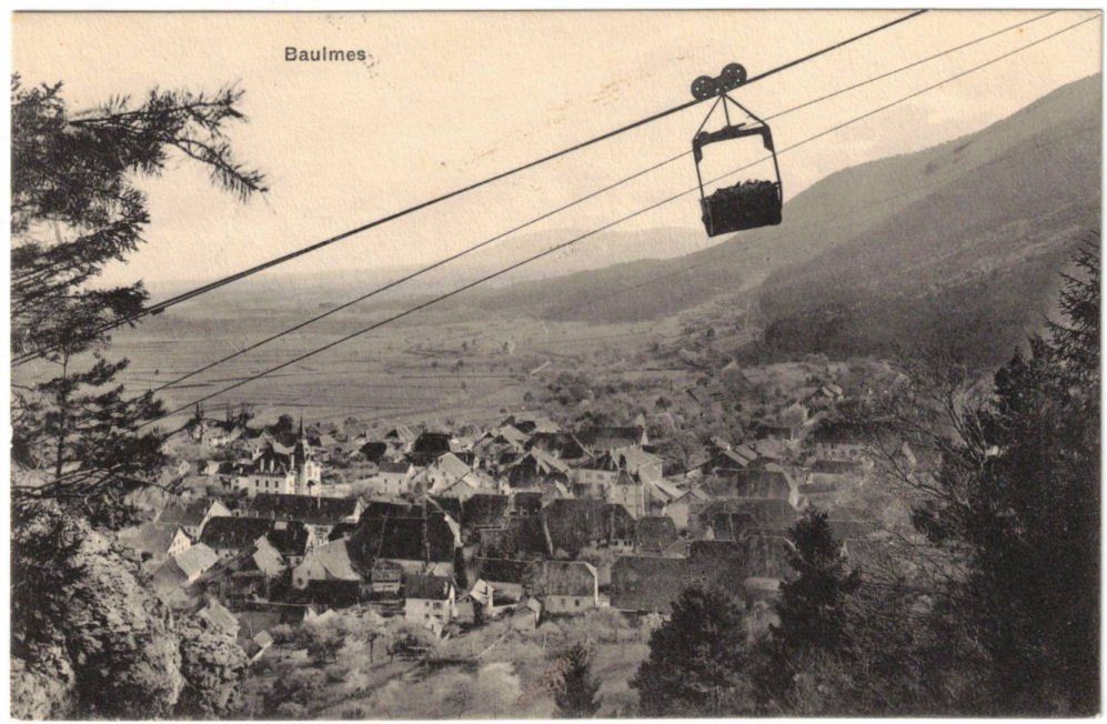 Ansichtskarten: Baulmes - Materialseilbahn – Gebraucht aus Binningen von Mountainrider