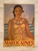 Plakat Marocaines Cigarettes Vautier ca. 1938 René Martin