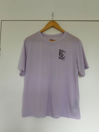 Damen T-Shirt Jack Wolfskin lila Grösse XL