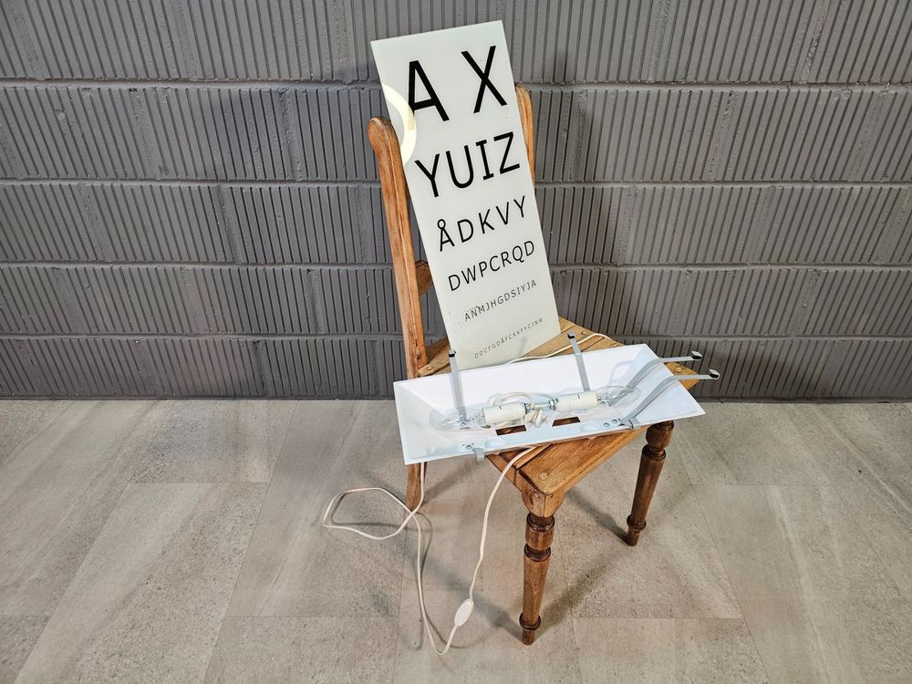 Produktbild von Hohopeti Sehtafel 3m/5m – PVC, Holzrahmen, Für Sehschärfetests Zu Hause, Schule Oder Klinik