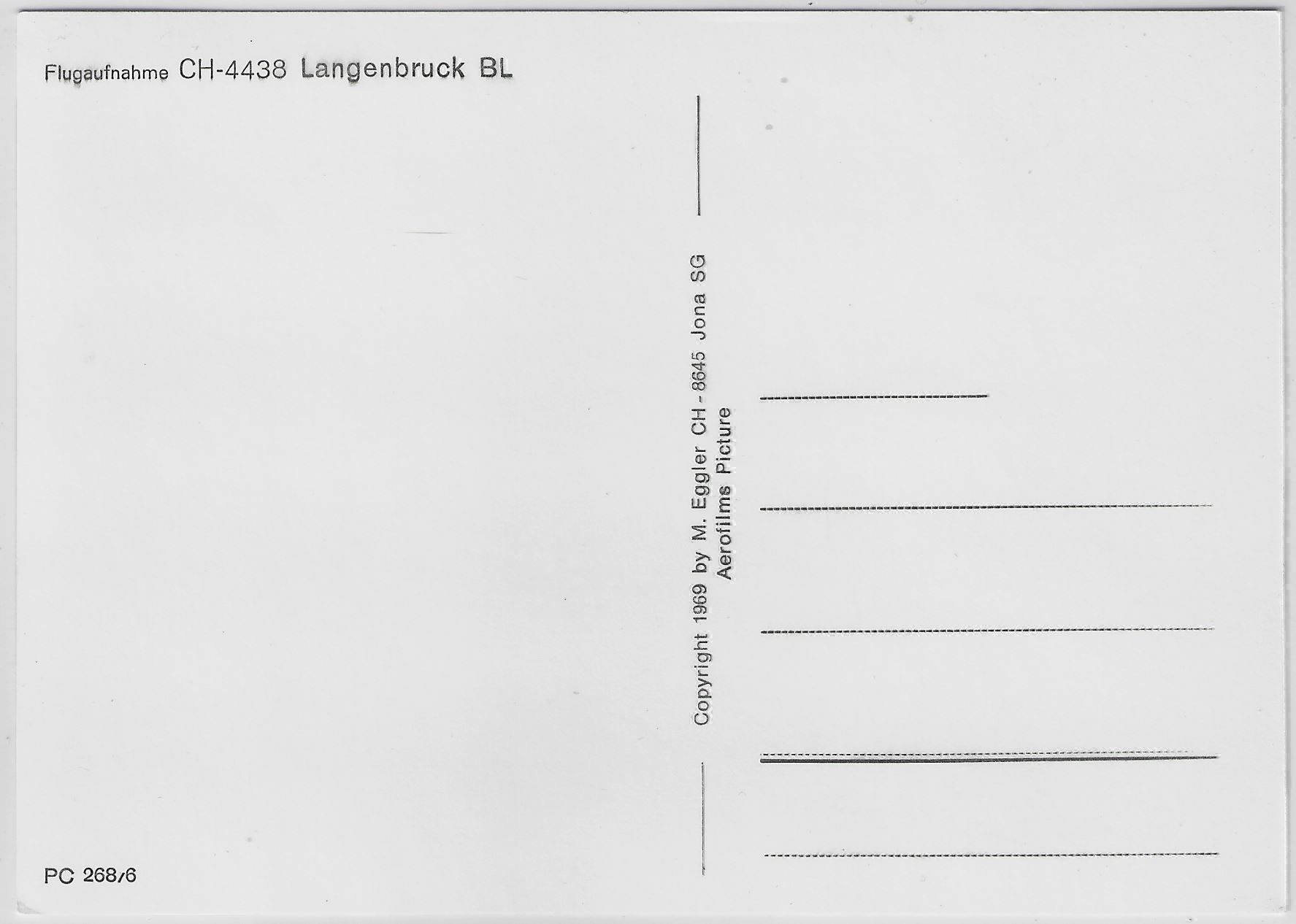 Cartoline postali: Flugaufnahme Langenbruck BL – Usato da Ettingen venduto da Kartenplanet 1