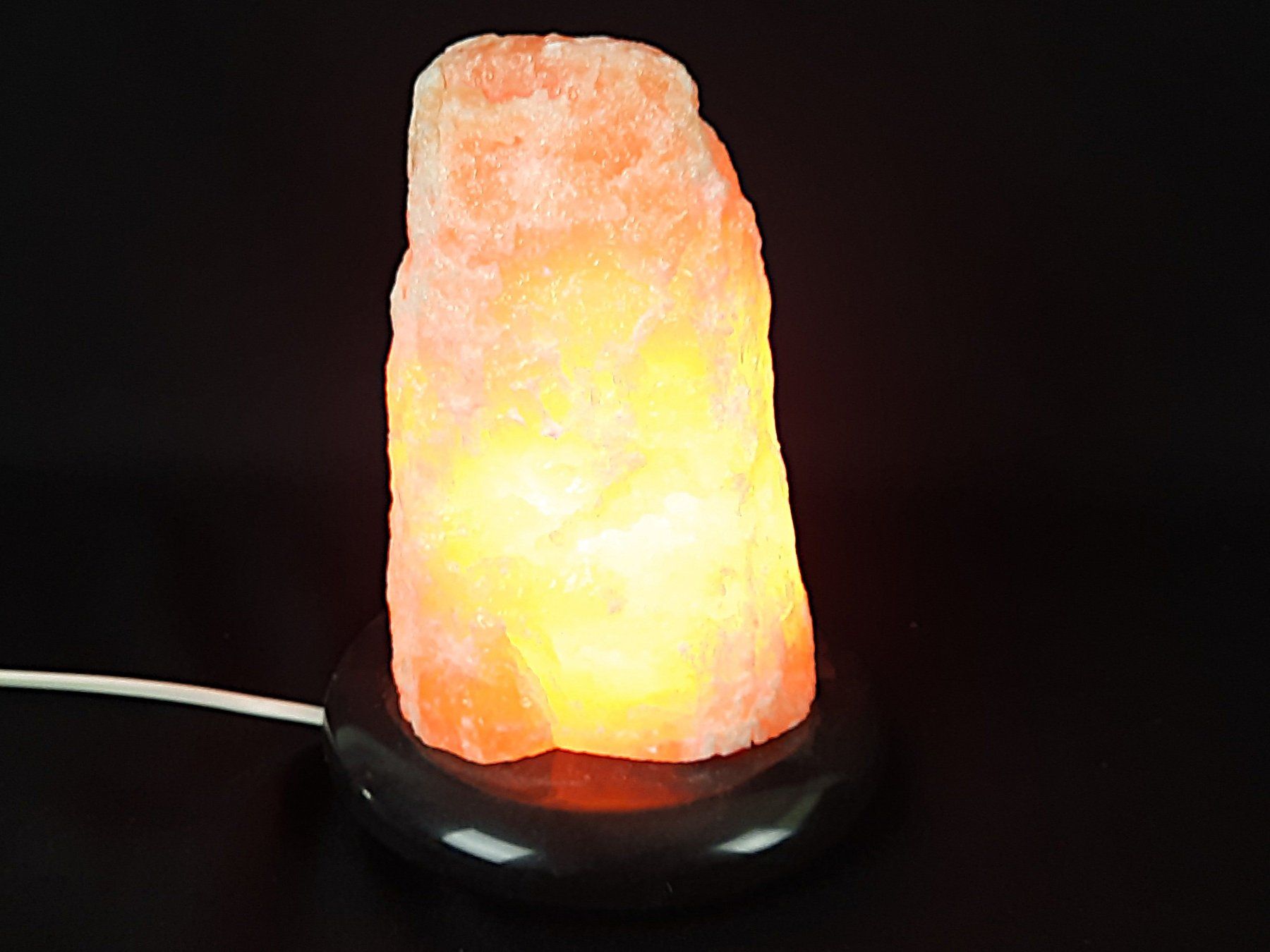 Lampen: Oranger Calcitstein Lampe – Gebraucht aus Beinwil am See von Restwert_Beinwil 1