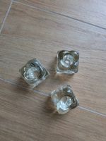 3 Stk. Kerzenständer aus Glas