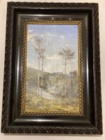 Clovis Didier (1858-1939) Landschaftsgemälde Bäume, Hügel