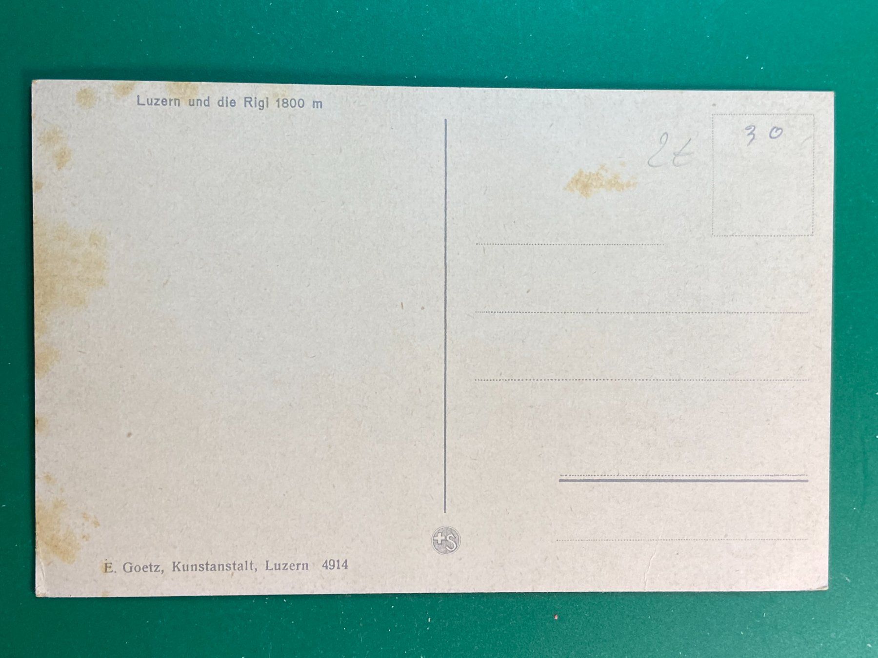 Cartoline postali: Luzern und die Rigi – Usato da Steg VS venduto da danwer74 1