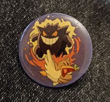 Vintage Pokemon Metal Pin Gengar Farfetch'd - Nintendo CGTSJ