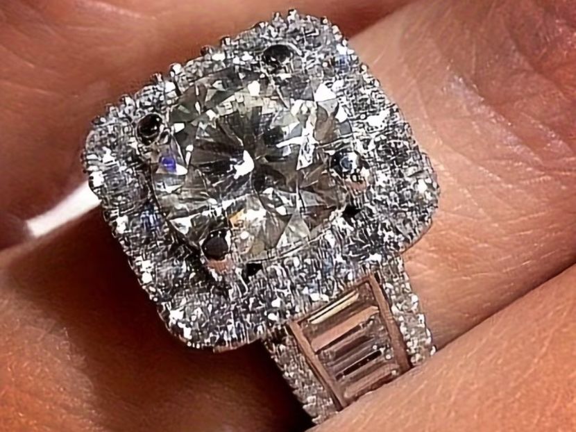 Ringe: Luxus Elegante Gr.18/8 Ring Farbe: Silber / Weiss – Neu (gemäss Beschreibung) aus Biel-Bienne von Roserosse13 8