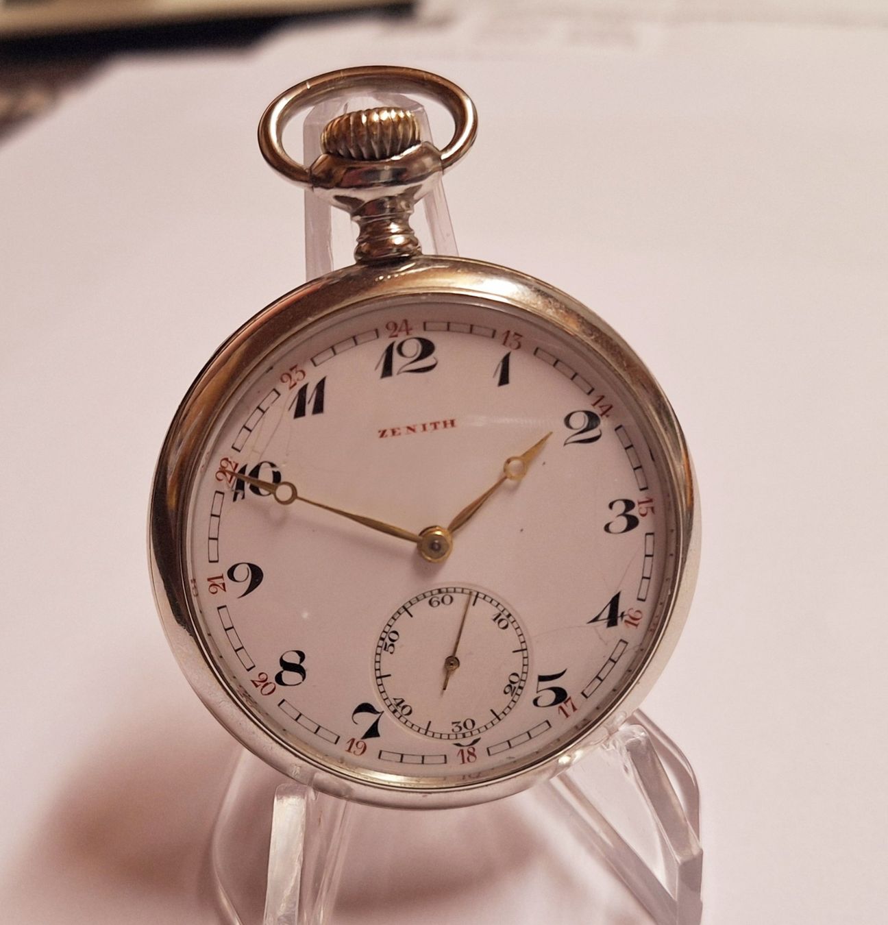 Zenith Uhren: Zenith Taschenuhr mit Kette. – Gebraucht aus Madiswil von  9