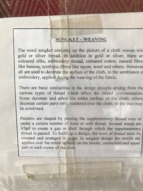 Poster & Bilder: Neu Songket Weaving – Neu und originalverpackt aus Wilen b. Wollerau von rosmarin13 2