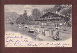Am BRIENZERSEE - Frau mit Tracht - 1902