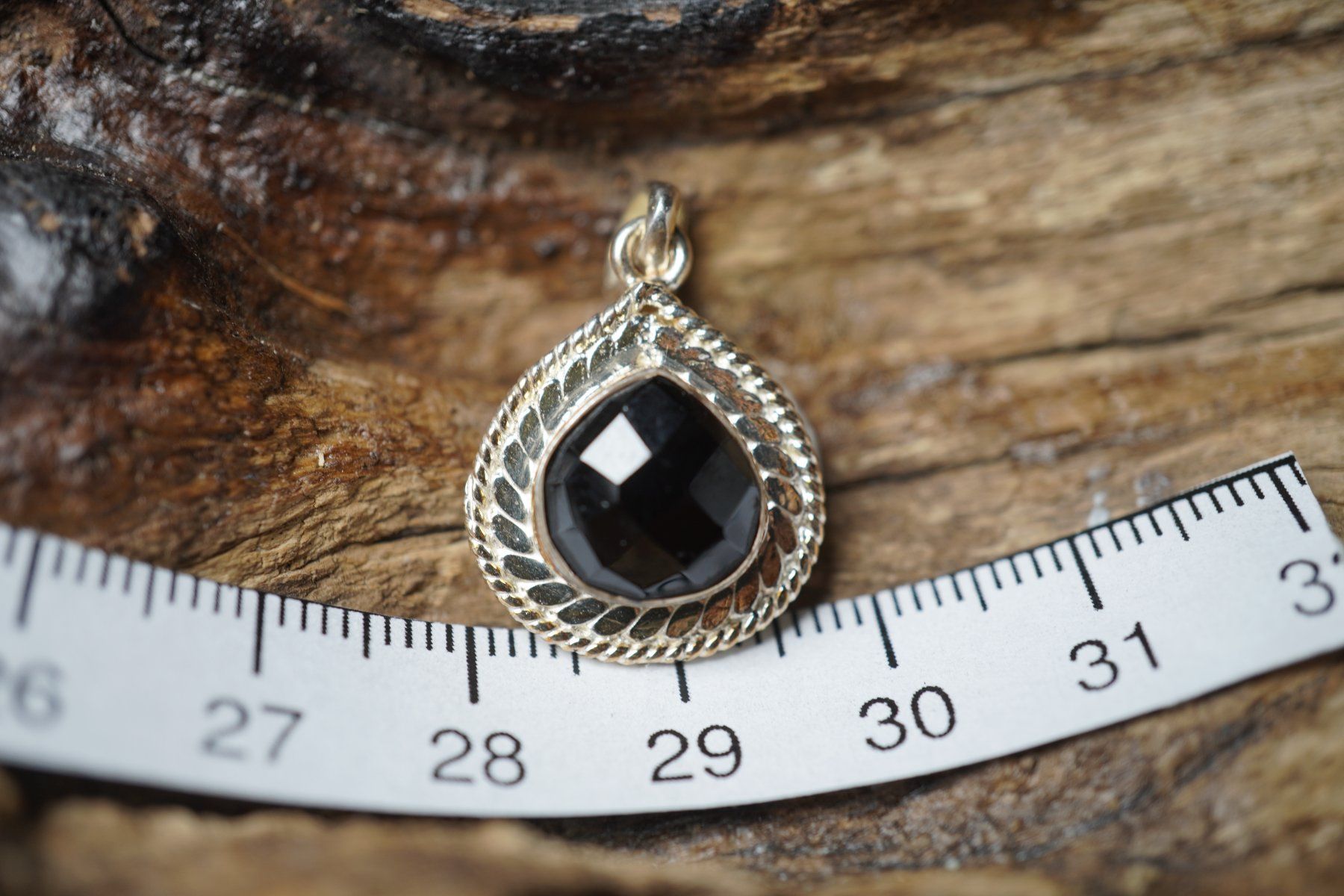 Anhänger: Obsidian    Facettiert  Tropfen  Anhänger   925 Silber – Neu und originalverpackt aus Balgach von top_silver 4
