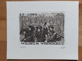Exlibris Michael Gavrichkov -  Original Radierung signiert
