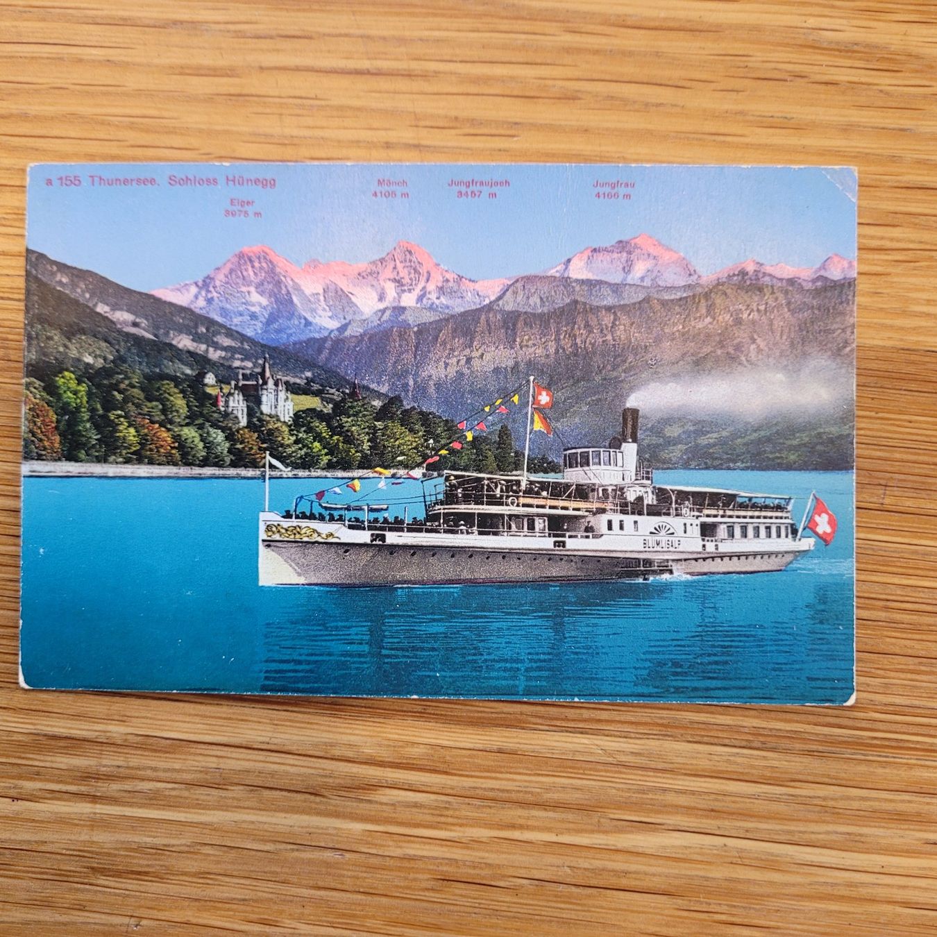 Ansichtskarten: Poste Karte Thunersee Schiff Blumlisalp – Gebraucht aus Biel/Bienne von Destockweb