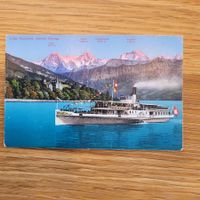 Poste Karte Thunersee Schiff Blumlisalp