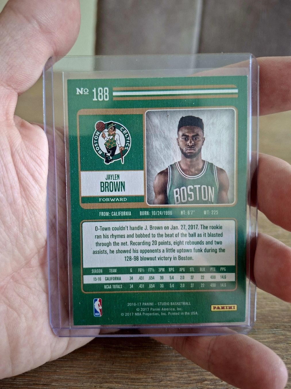 Nba Sammelbilder & Trading cards: JAYLEN BROWN ROOKIE – Neu (gemäss Beschreibung) aus Dietikon von tel_5nn5 1