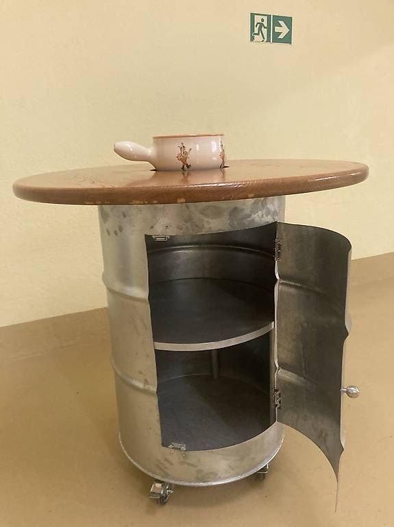 Sonstiges: Originelles Fondue- Fass mit Eichenplatte – Gebraucht aus zürich von Apfel2 2