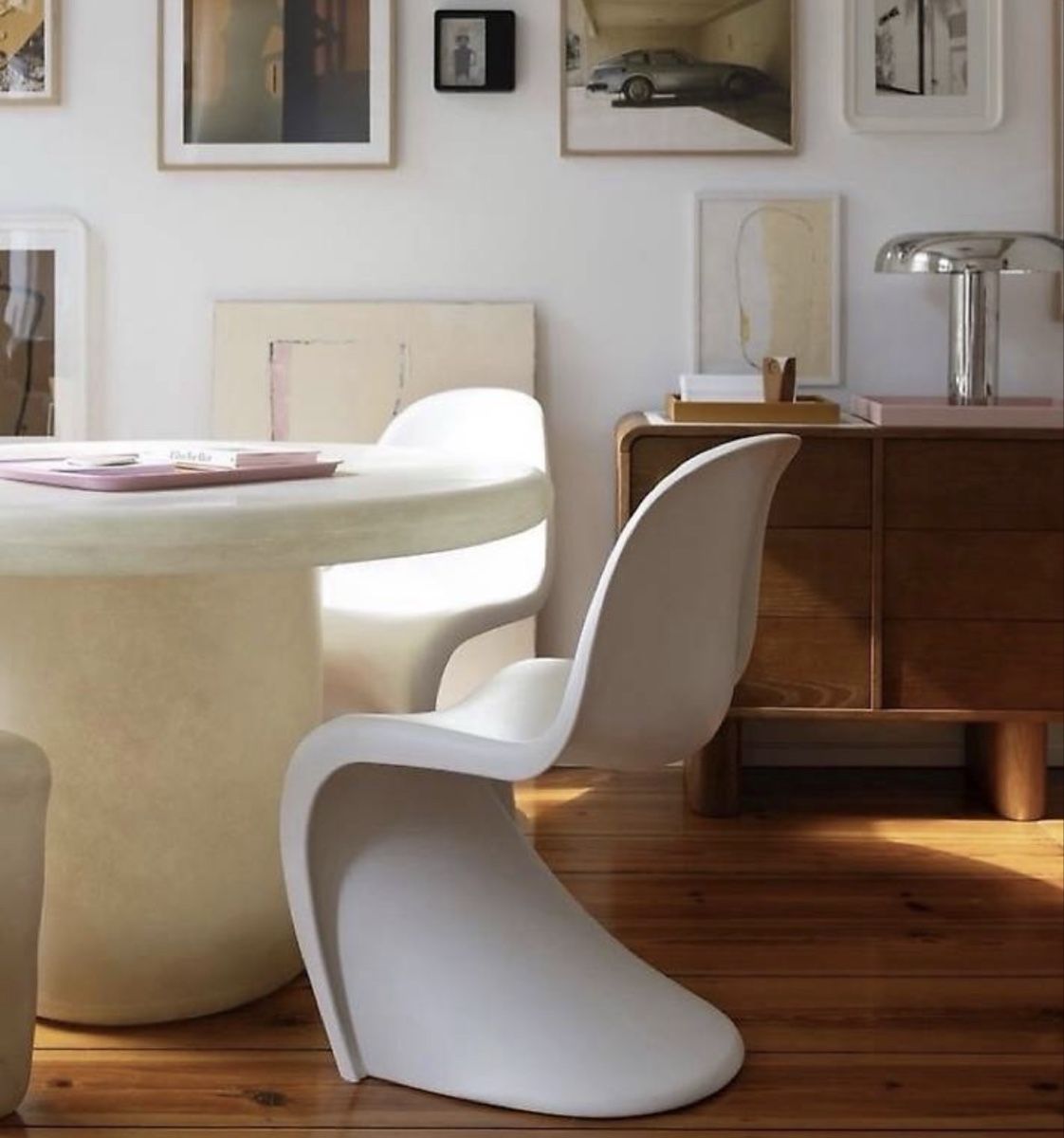 Vitra Sedie: Vitra Panton Chair Weiss – Usato da Luzern venduto da cam_f7qx