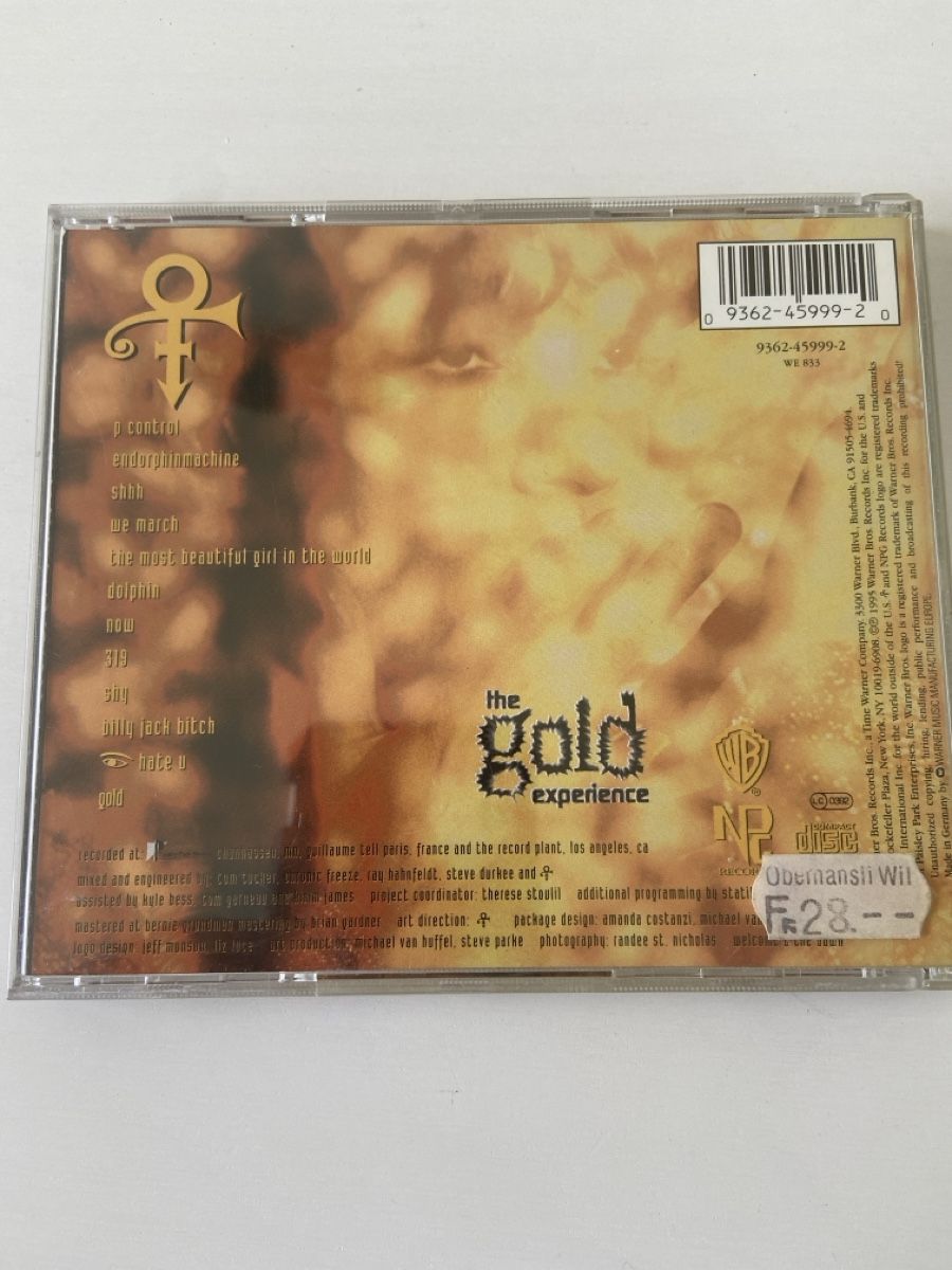CD: Prince The Gold Experience CD neuwertig – Usato da Gossau SG venduto da Shnizzlemanizzle 1
