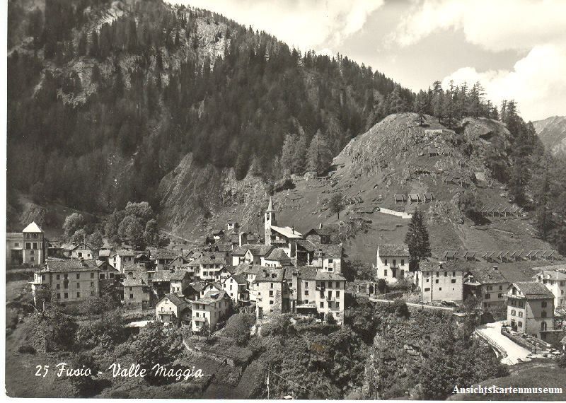Cartoline postali: Fusio - Valle Maggia + ca. 1955 – Usato da Emmenbrücke venduto da teestube