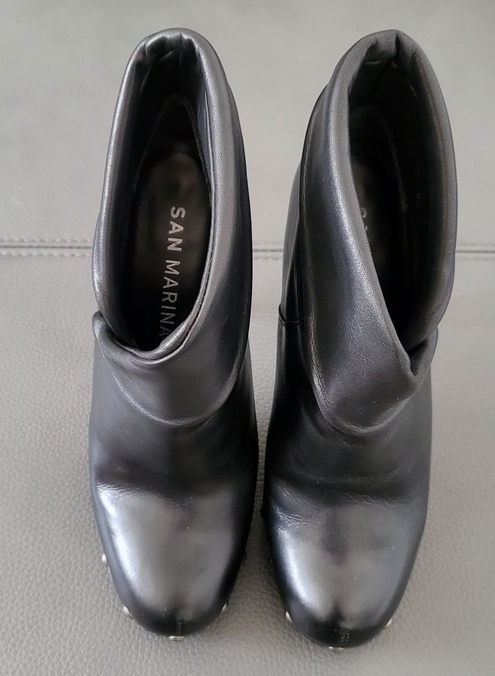 Scarpe da donna: Bottines à plateforme en cuir. – Usato da Neuchâtel venduto da wikit 1