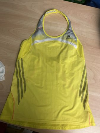 Adidas Damen Running Shirt Gr. M Gelb Leicht Atmungsaktiv