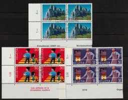 1969 4er-Block Serie Sonderpostmarken ETS