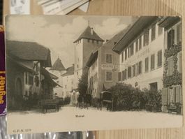 Alte PK / Morat - Hotel De La Couronne Ausgabe ca. 1910